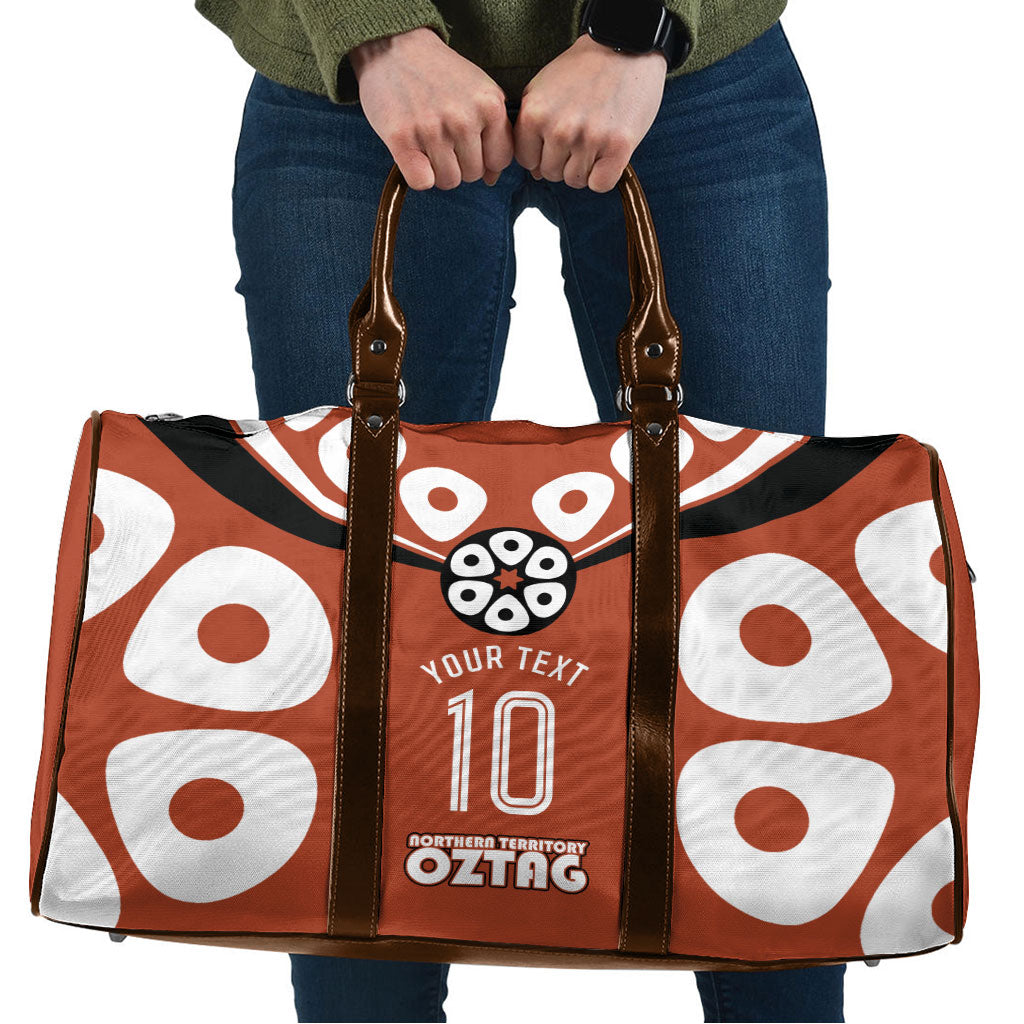 Personalized Northern Territory Oztag Travel Bag Dynamic Geometric Star Graphic