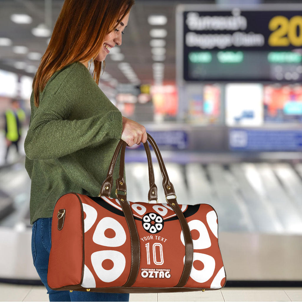 Personalized Northern Territory Oztag Travel Bag Dynamic Geometric Star Graphic
