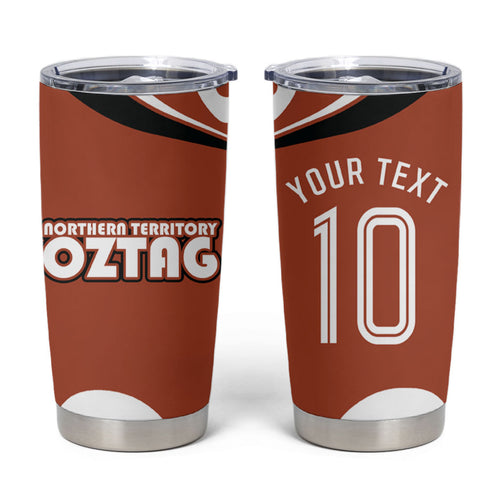 Personalized Northern Territory Oztag Tumbler Cup Dynamic Geometric Star Graphic