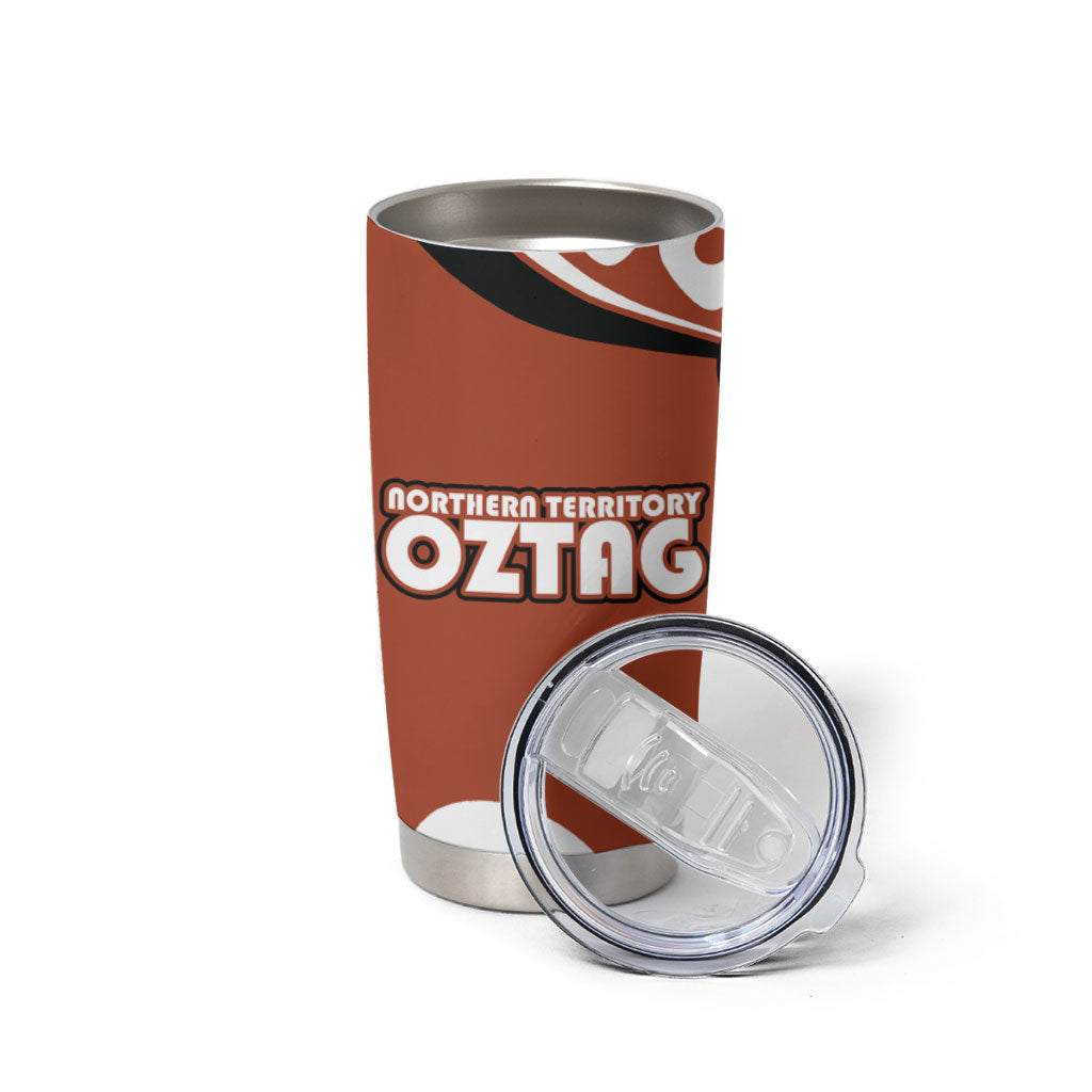 Personalized Northern Territory Oztag Tumbler Cup Dynamic Geometric Star Graphic