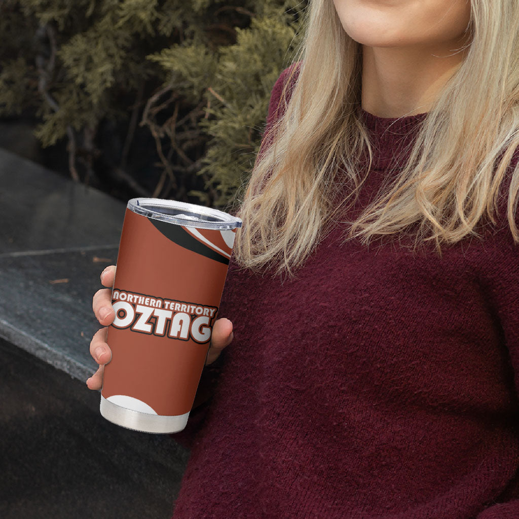 Personalized Northern Territory Oztag Tumbler Cup Dynamic Geometric Star Graphic