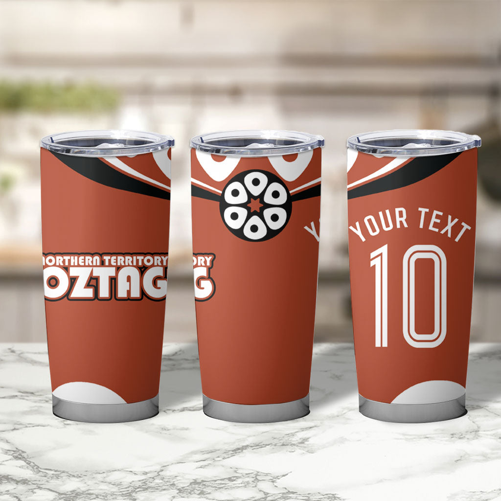 Personalized Northern Territory Oztag Tumbler Cup Dynamic Geometric Star Graphic
