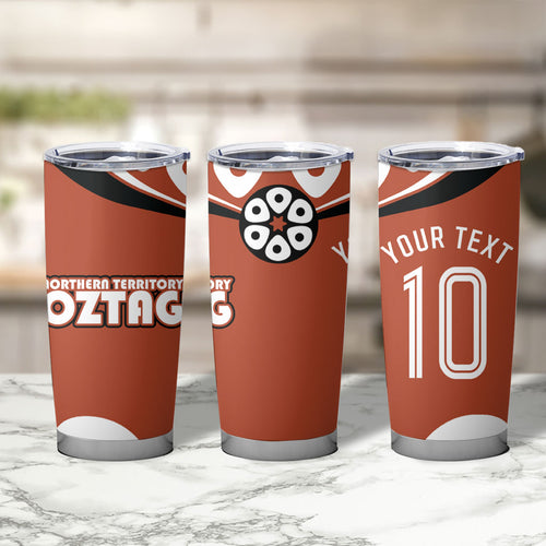 Personalized Northern Territory Oztag Tumbler Cup Dynamic Geometric Star Graphic