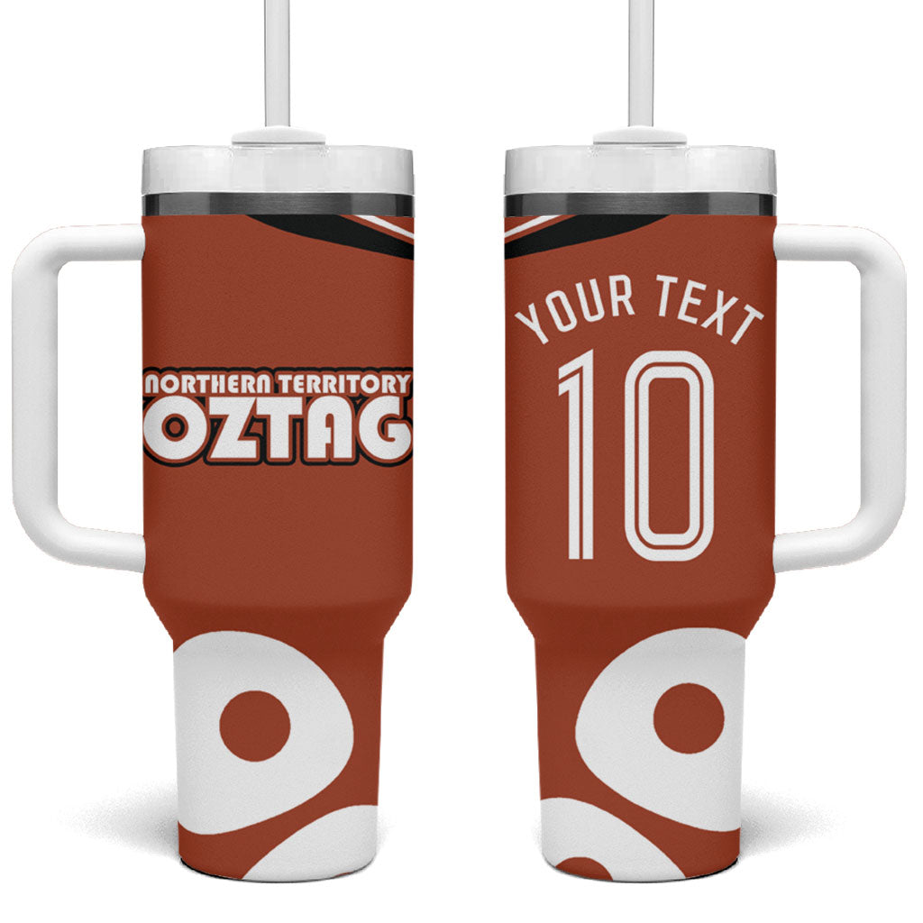 Personalized Northern Territory Oztag Tumbler With Handle Dynamic Geometric Star Graphic