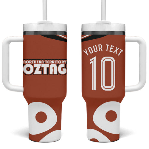 Personalized Northern Territory Oztag Tumbler With Handle Dynamic Geometric Star Graphic