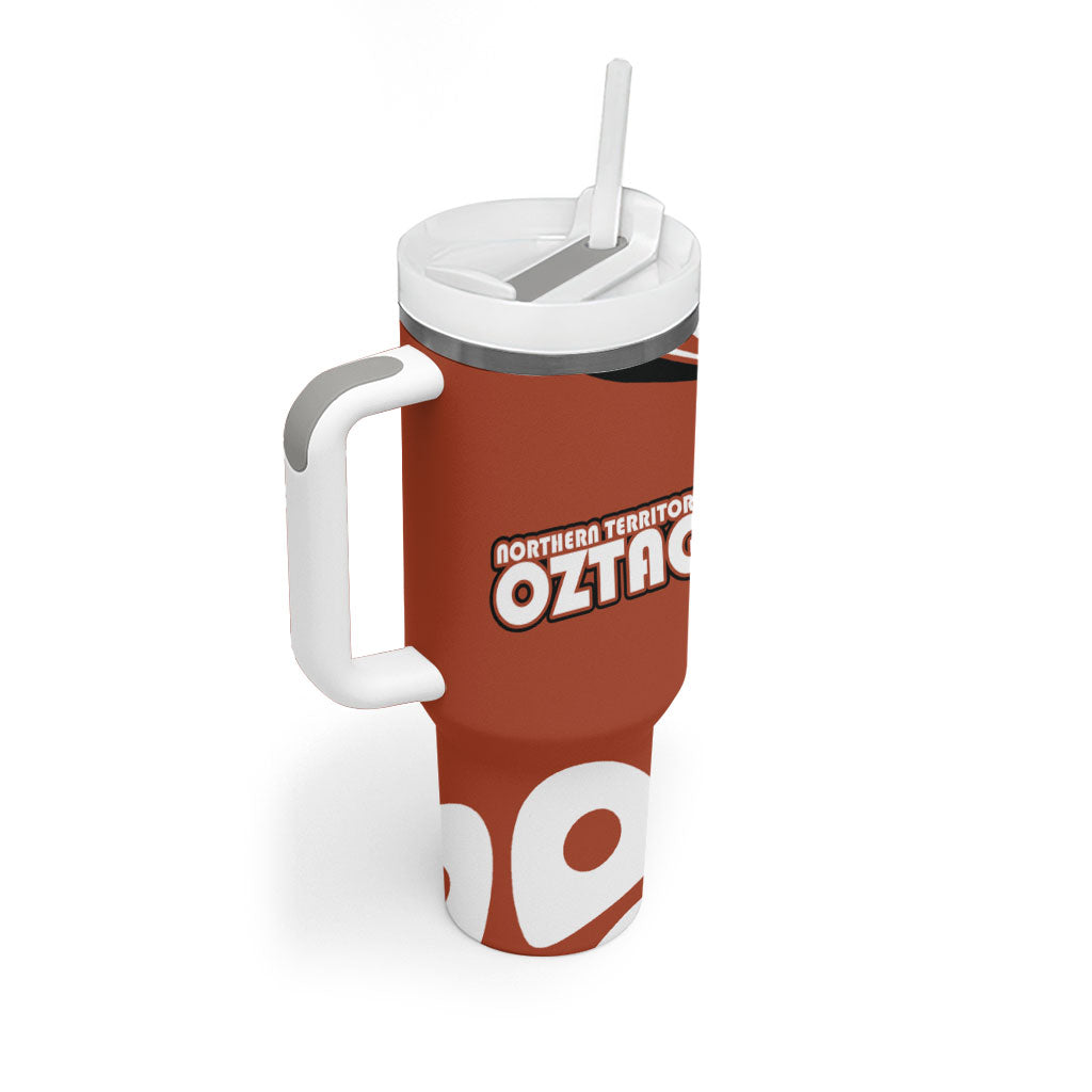 Personalized Northern Territory Oztag Tumbler With Handle Dynamic Geometric Star Graphic
