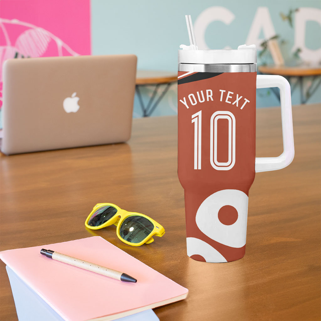 Personalized Northern Territory Oztag Tumbler With Handle Dynamic Geometric Star Graphic