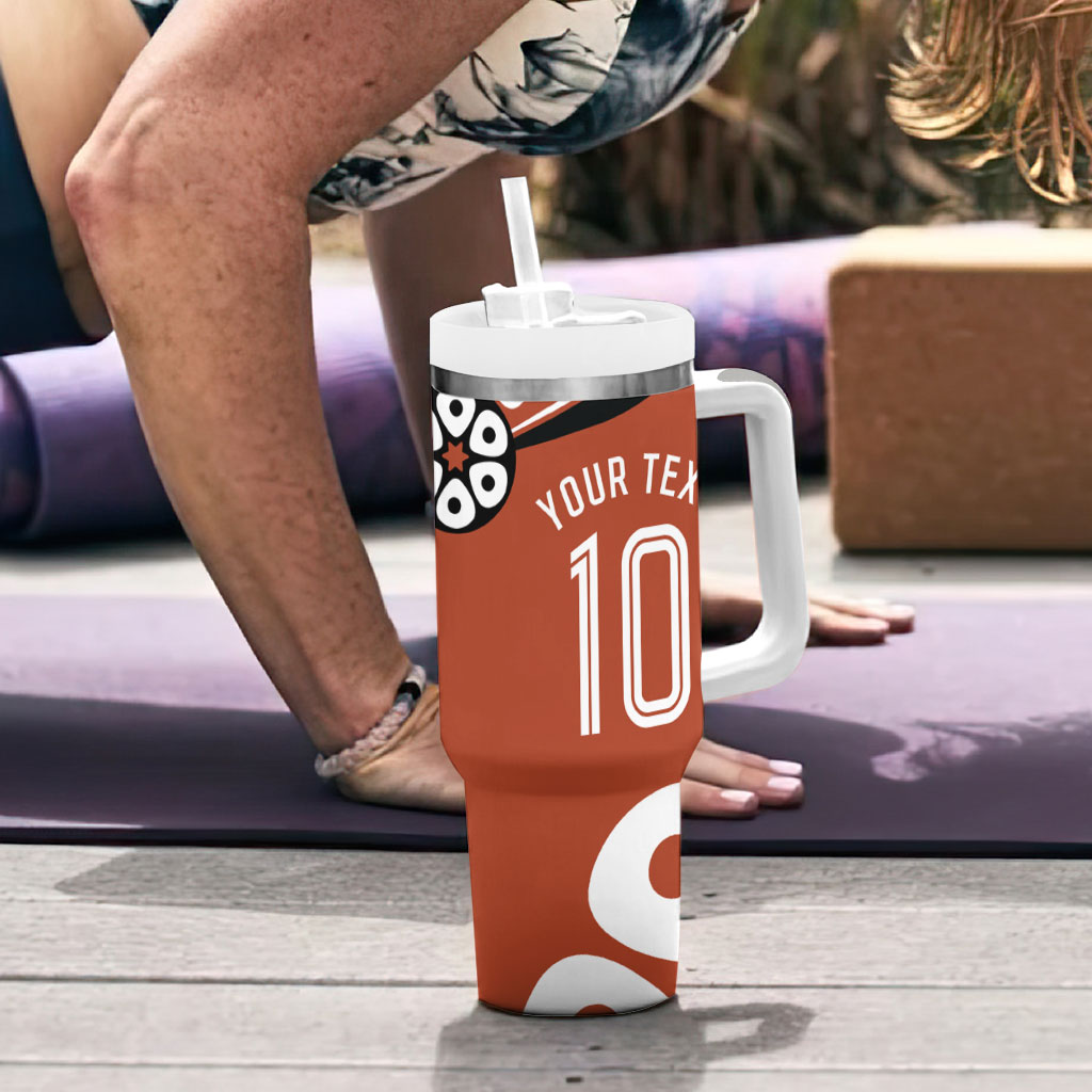 Personalized Northern Territory Oztag Tumbler With Handle Dynamic Geometric Star Graphic