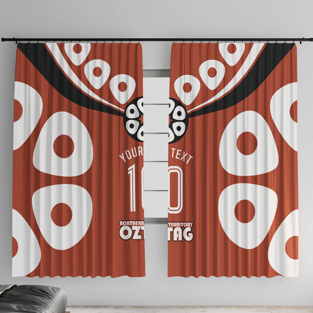 Personalized Northern Territory Oztag Window Curtain Dynamic Geometric Star Graphic