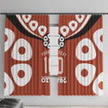 Personalized Northern Territory Oztag Window Curtain Dynamic Geometric Star Graphic