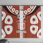 Personalized Northern Territory Oztag Window Curtain Dynamic Geometric Star Graphic