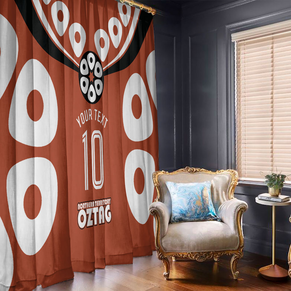 Personalized Northern Territory Oztag Window Curtain Dynamic Geometric Star Graphic