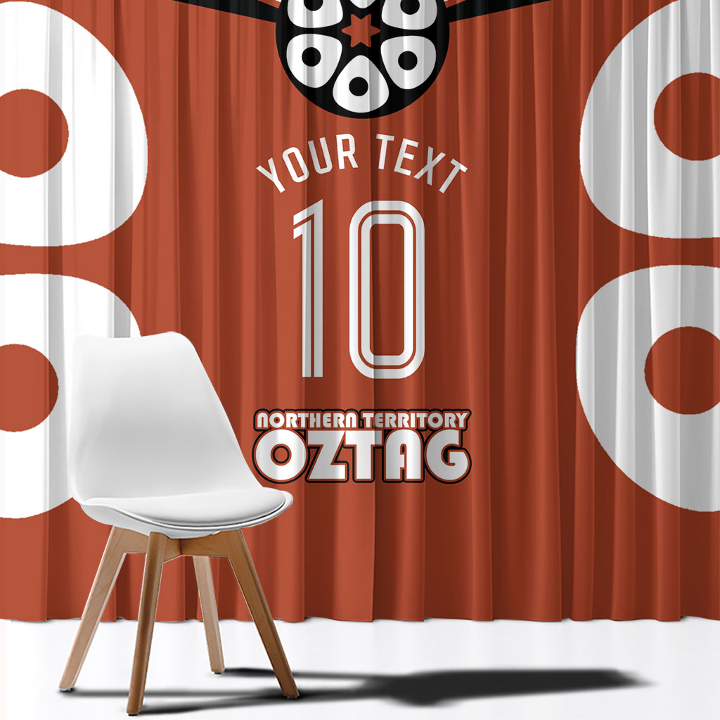 Personalized Northern Territory Oztag Window Curtain Dynamic Geometric Star Graphic