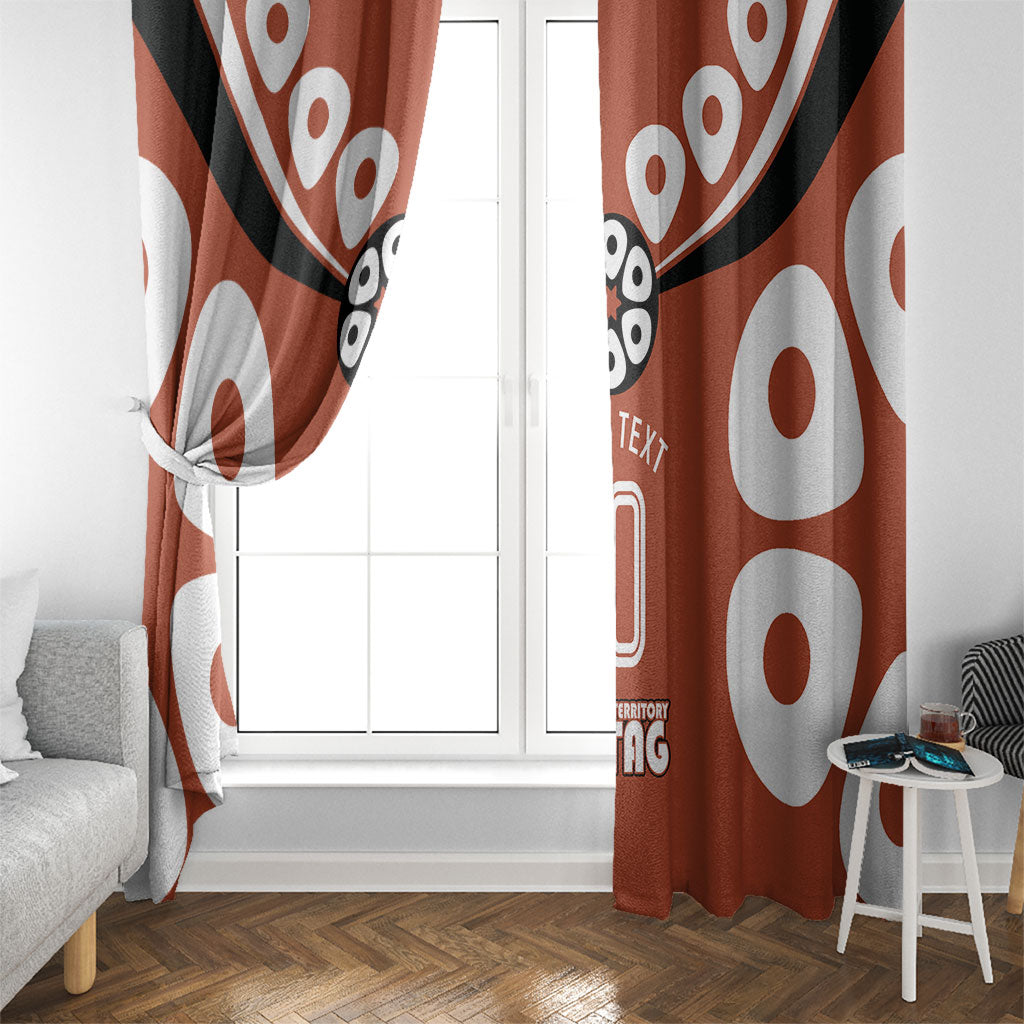 Personalized Northern Territory Oztag Window Curtain Dynamic Geometric Star Graphic
