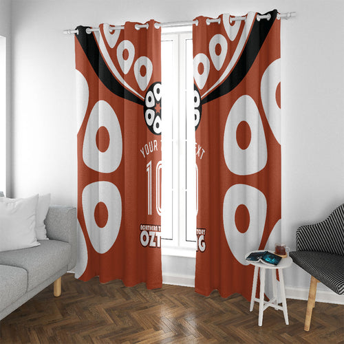 Personalized Northern Territory Oztag Window Curtain Dynamic Geometric Star Graphic