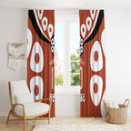 Personalized Northern Territory Oztag Window Curtain Dynamic Geometric Star Graphic