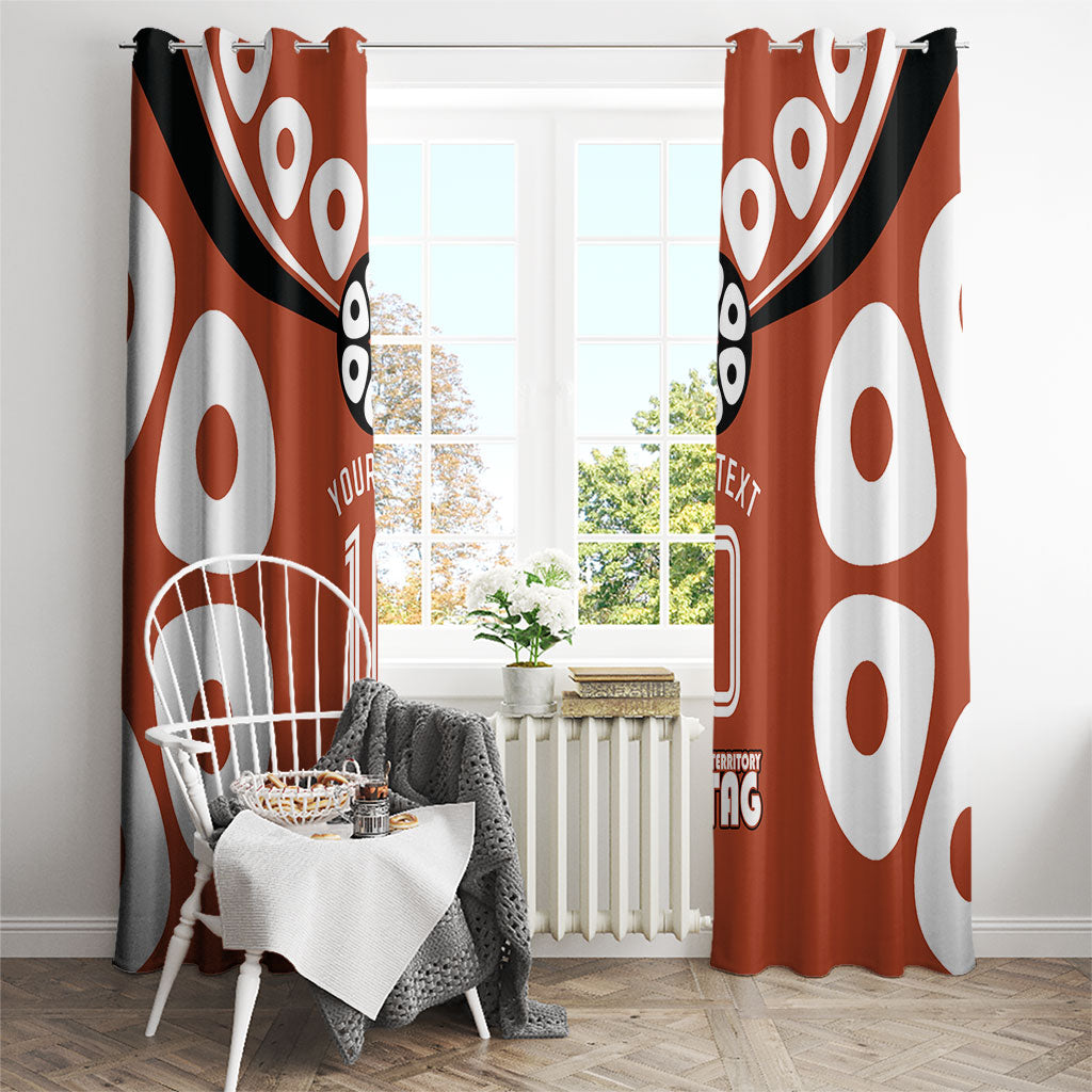 Personalized Northern Territory Oztag Window Curtain Dynamic Geometric Star Graphic