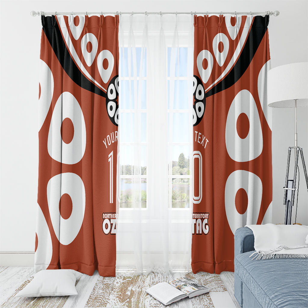 Personalized Northern Territory Oztag Window Curtain Dynamic Geometric Star Graphic