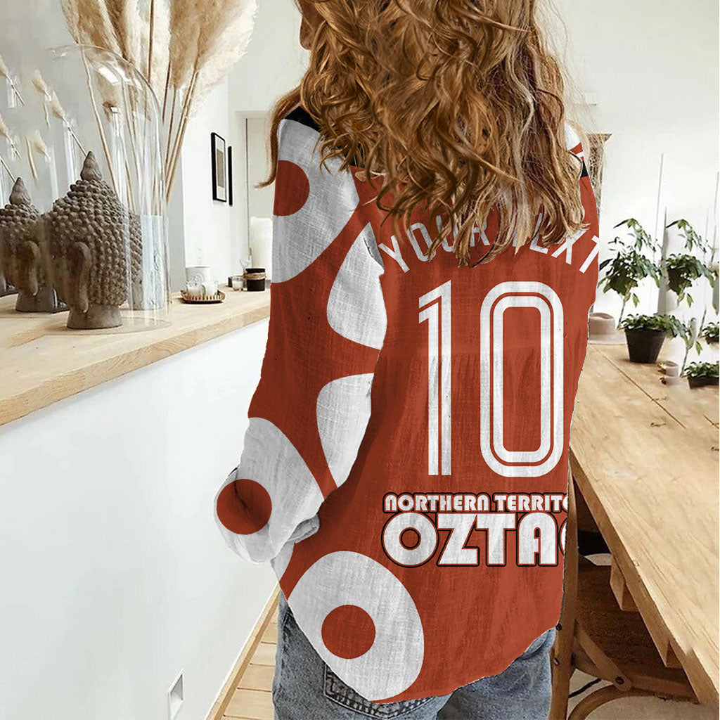 Personalized Northern Territory Oztag Women Casual Shirt Dynamic Geometric Star Graphic