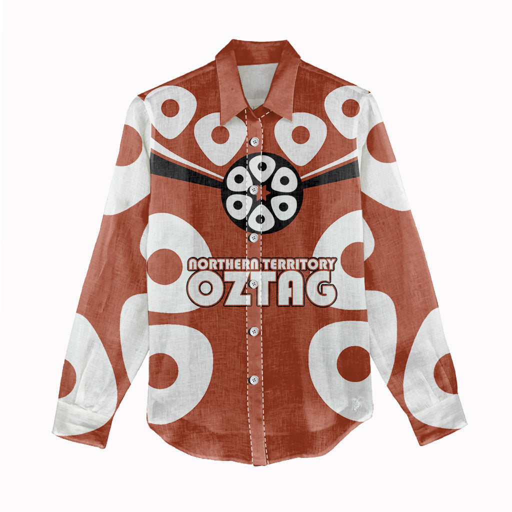 Personalized Northern Territory Oztag Women Casual Shirt Dynamic Geometric Star Graphic