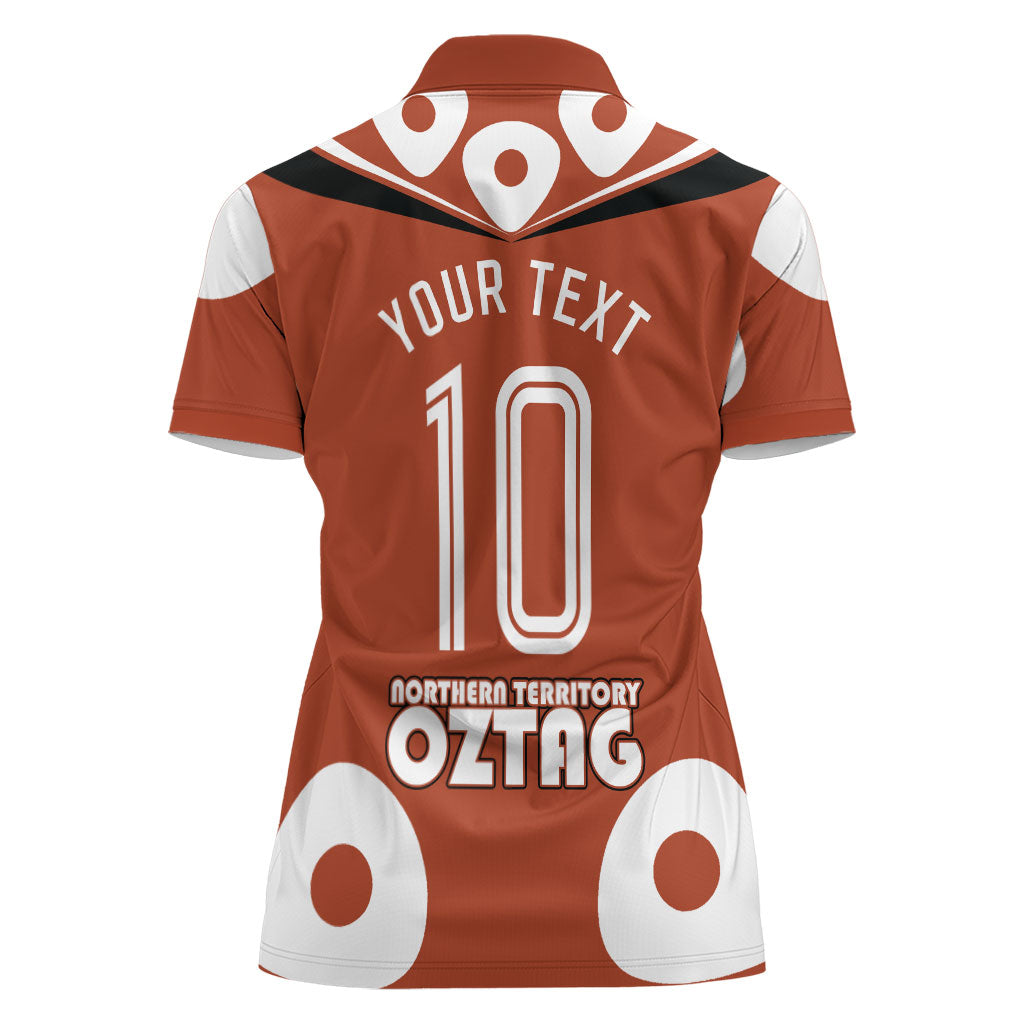Personalized Northern Territory Oztag Women Polo Shirt Dynamic Geometric Star Graphic