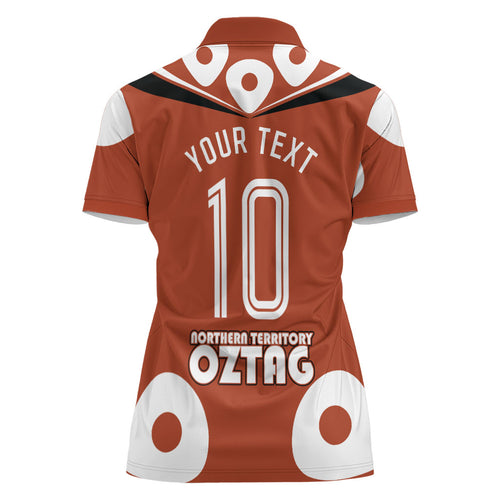 Personalized Northern Territory Oztag Women Polo Shirt Dynamic Geometric Star Graphic
