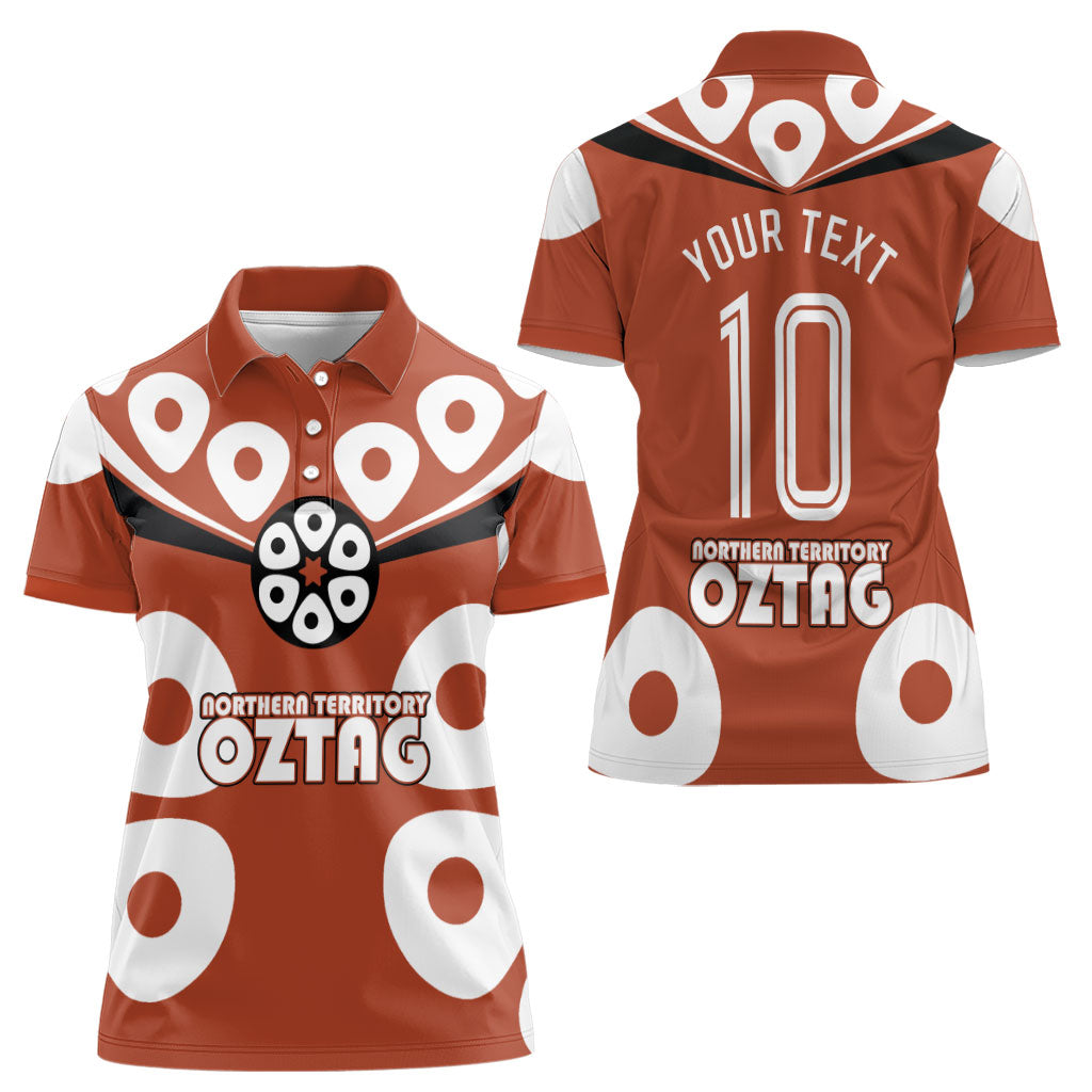 Personalized Northern Territory Oztag Women Polo Shirt Dynamic Geometric Star Graphic