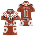 Personalized Northern Territory Oztag Women Polo Shirt Dynamic Geometric Star Graphic