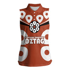 Personalized Northern Territory Oztag Women Sleeveless Polo Shirt Dynamic Geometric Star Graphic