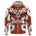 Personalized Northern Territory Oztag Zip Hoodie Dynamic Geometric Star Graphic