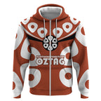 Personalized Northern Territory Oztag Zip Hoodie Dynamic Geometric Star Graphic