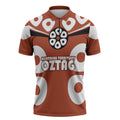 Personalized Northern Territory Oztag Zipper Polo Shirt Dynamic Geometric Star Graphic