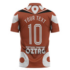 Personalized Northern Territory Oztag Zipper Polo Shirt Dynamic Geometric Star Graphic