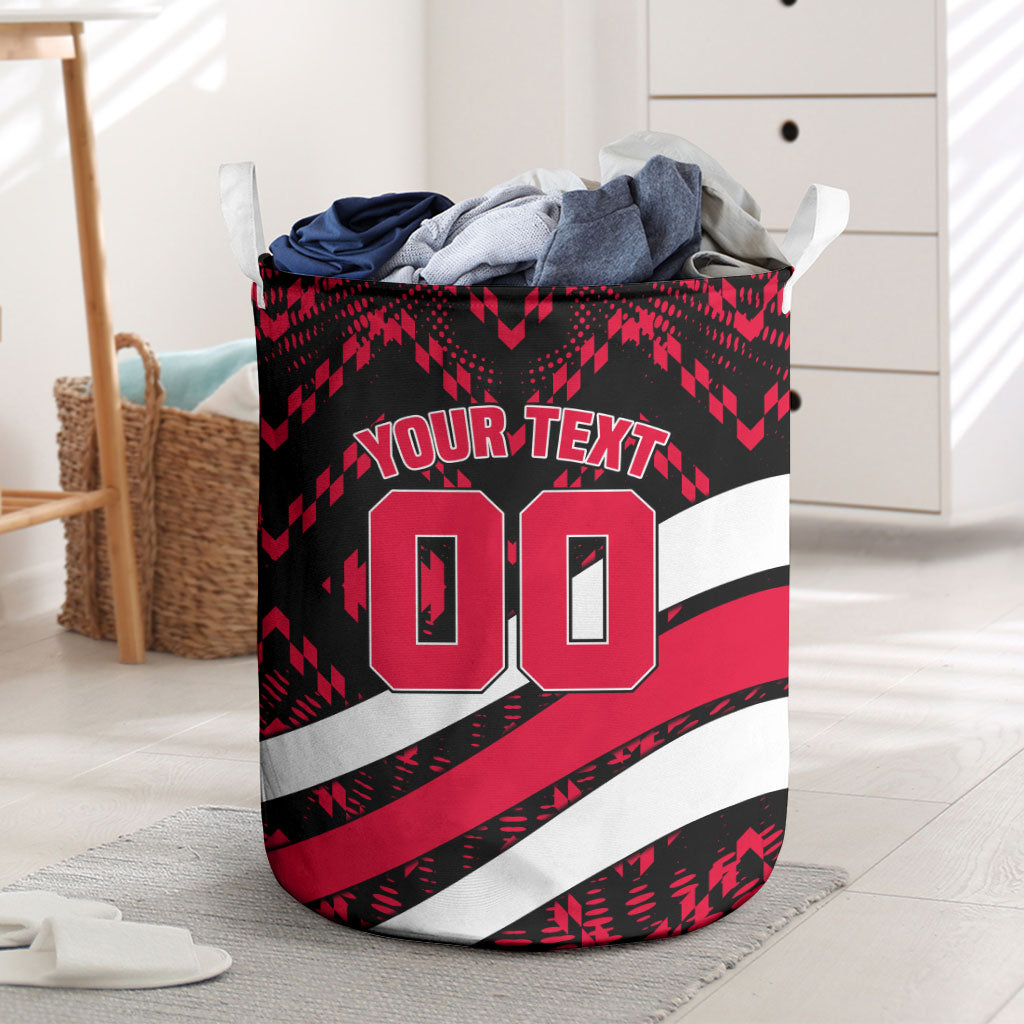 Personalized VIC Oztag Australia Bird Mascot Laundry Basket Australian Flag