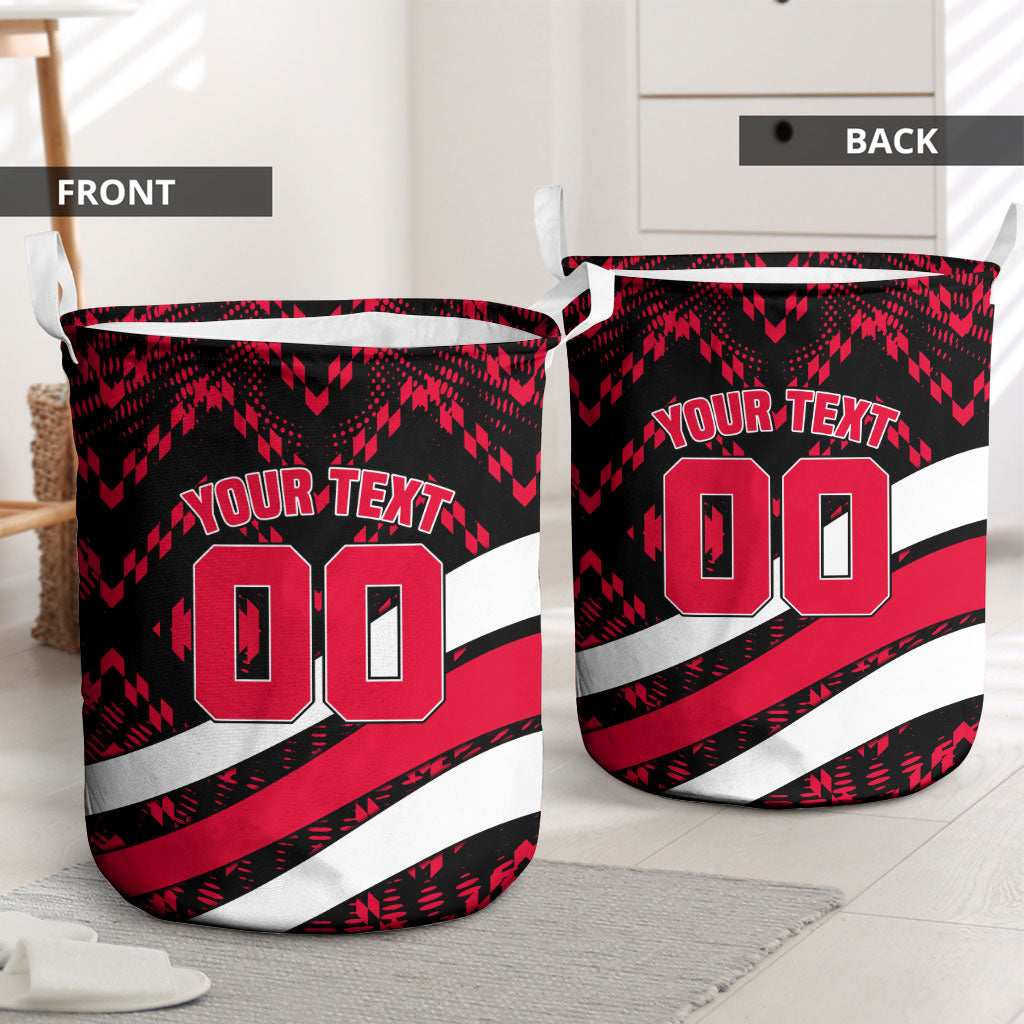 Personalized VIC Oztag Australia Bird Mascot Laundry Basket Australian Flag
