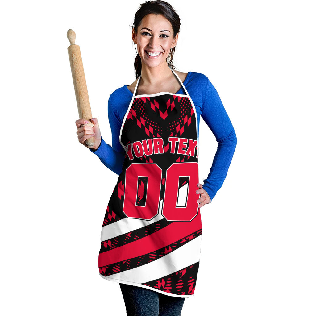 Personalized VIC Oztag Australia Bird Mascot Apron Australian Flag