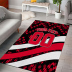 Personalized VIC Oztag Australia Bird Mascot Area Rug Australian Flag