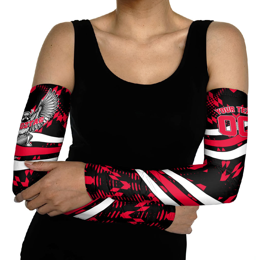Personalized VIC Oztag Australia Bird Mascot Arm Sleeves Australian Flag