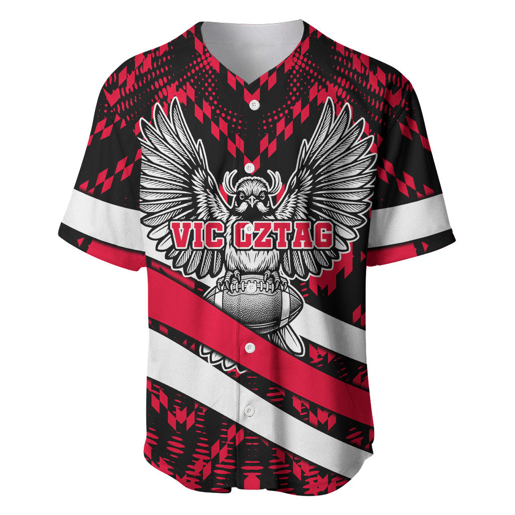 Personalized VIC Oztag Australia Bird Mascot Baseball Jersey Australian Flag