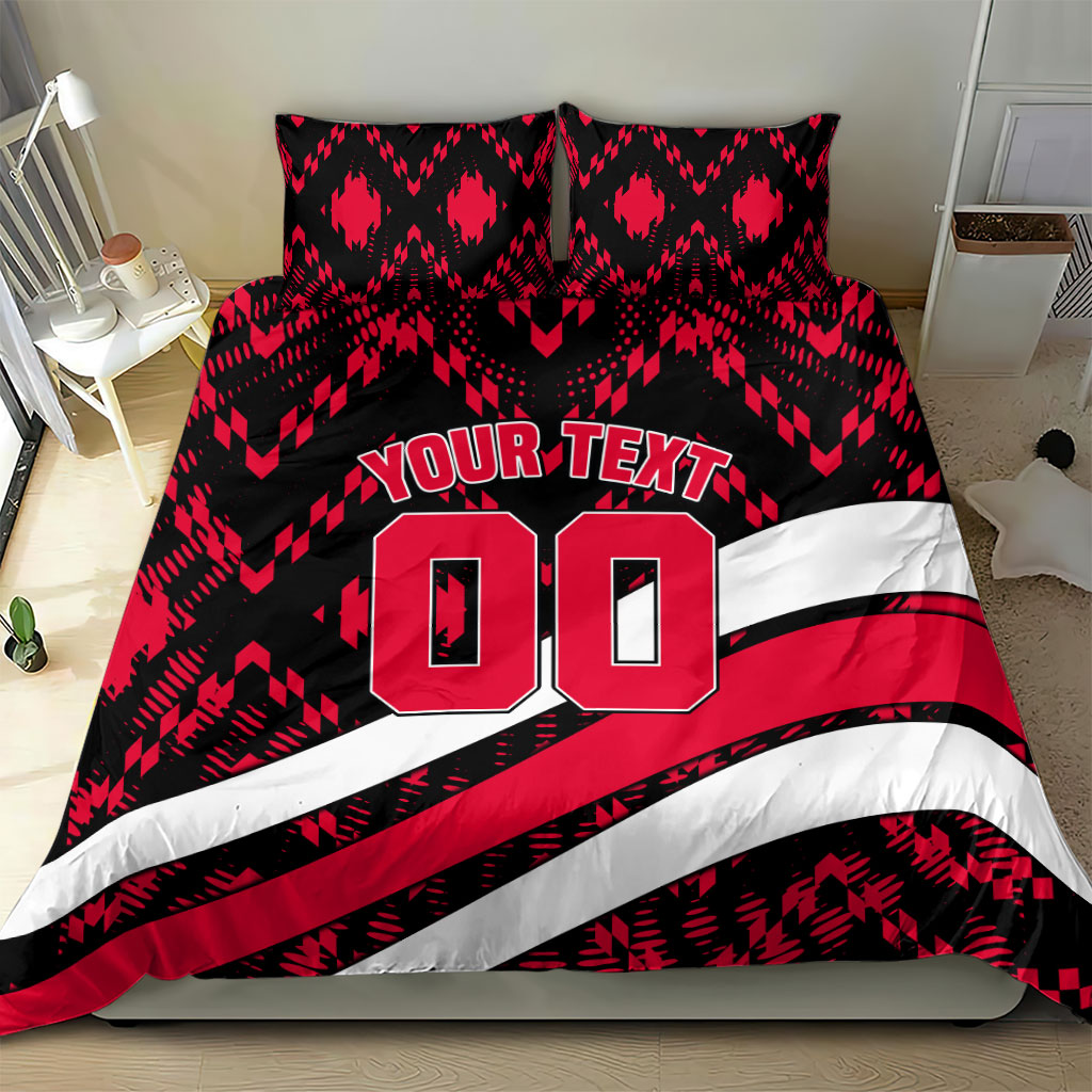 Personalized VIC Oztag Australia Bird Mascot Bedding Set Australian Flag