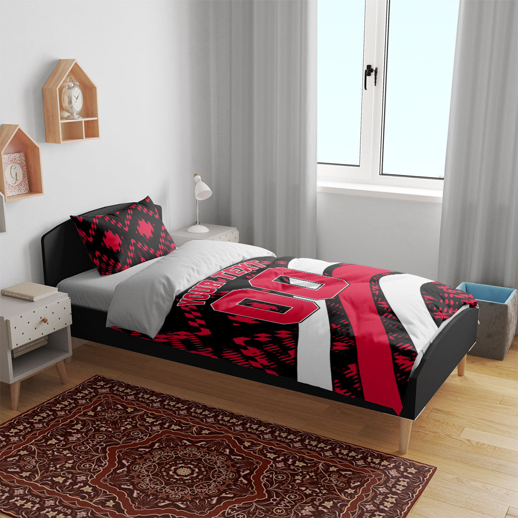 Personalized VIC Oztag Australia Bird Mascot Bedding Set Australian Flag