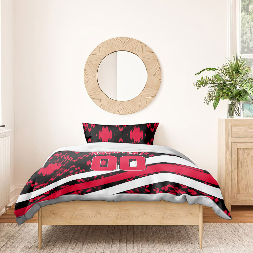 Personalized VIC Oztag Australia Bird Mascot Bedding Set Australian Flag