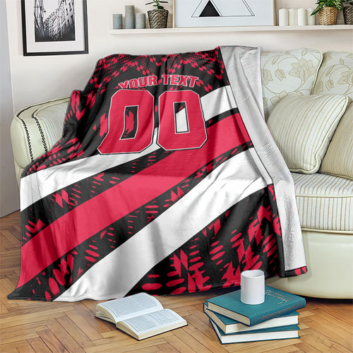 Personalized VIC Oztag Australia Bird Mascot Blanket Australian Flag