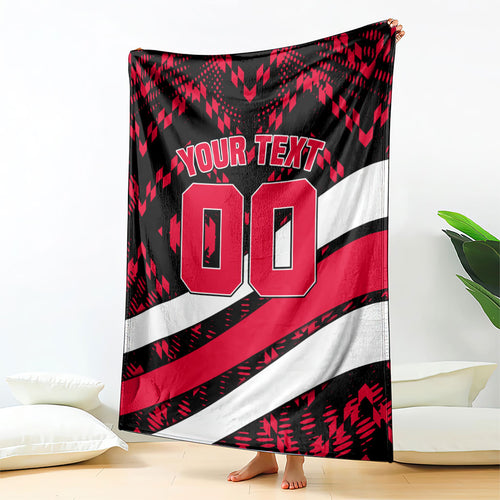 Personalized VIC Oztag Australia Bird Mascot Blanket Australian Flag