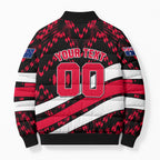 Personalized VIC Oztag Australia Bird Mascot Bomber Puffer Jacket Australian Flag