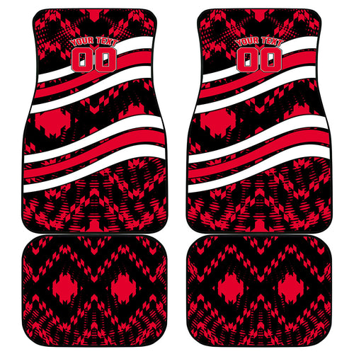 Personalized VIC Oztag Australia Bird Mascot Car Mats Australian Flag