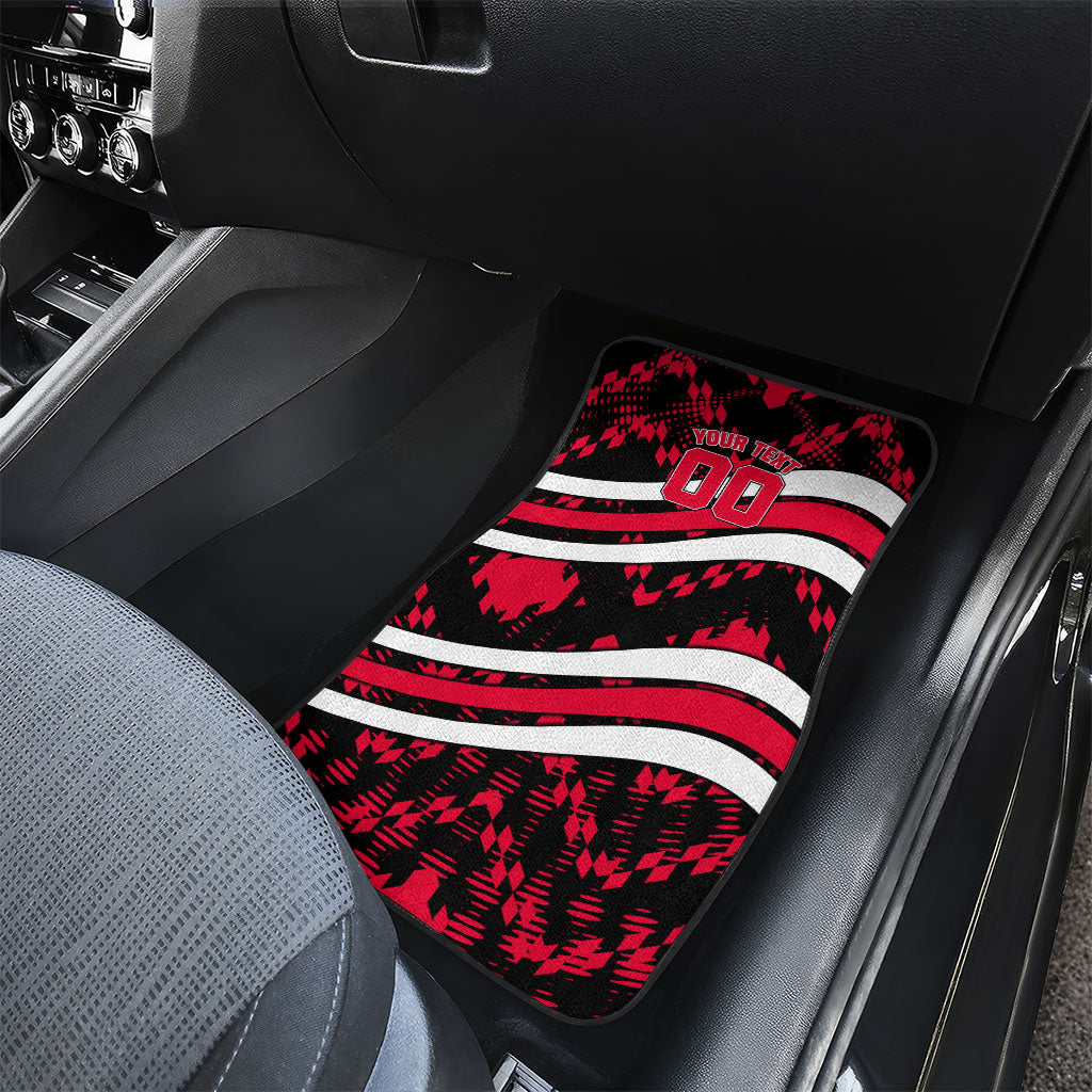 Personalized VIC Oztag Australia Bird Mascot Car Mats Australian Flag