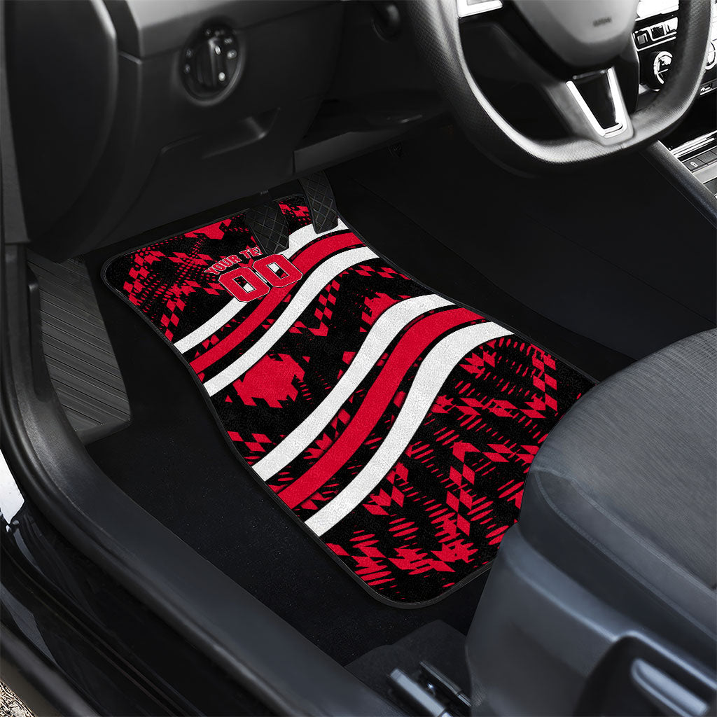 Personalized VIC Oztag Australia Bird Mascot Car Mats Australian Flag