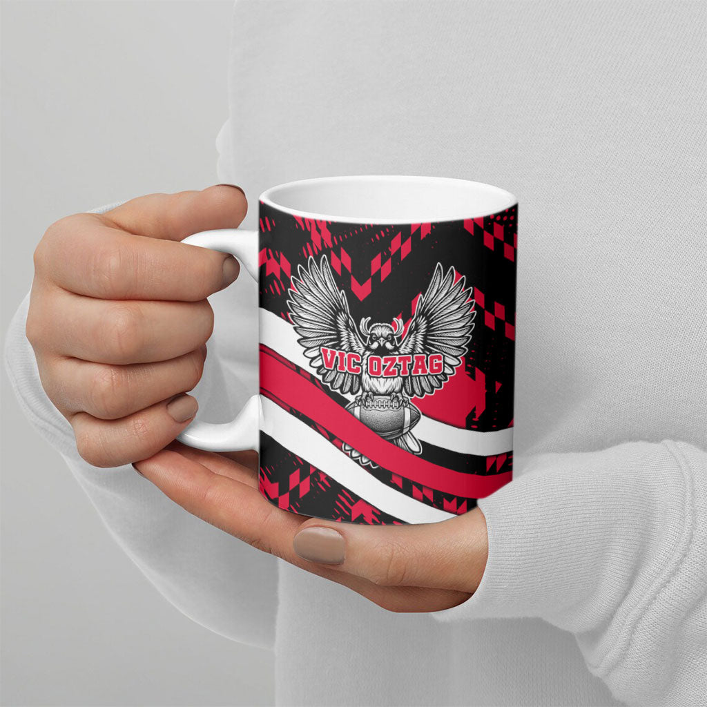 Personalized VIC Oztag Australia Bird Mascot Ceramic Mug Australian Flag