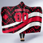 Personalized VIC Oztag Australia Bird Mascot Hooded Blanket Australian Flag